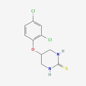 molecular formula C10H10Cl2N2OS B12531658 2(1H)-Pyrimidinethione, 5-(2,4-dichlorophenoxy)tetrahydro- CAS No. 676167-21-8