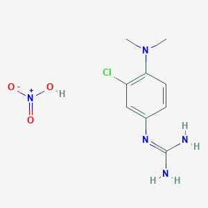 2-[3-Chloro-4-(dimethylamino)phenyl]guanidine;nitric acid