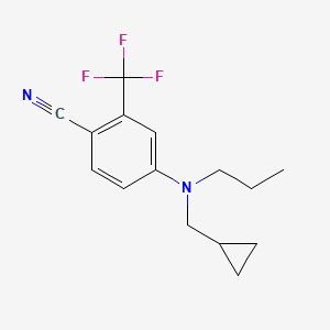 4-[(Cyclopropylmethyl)(propyl)amino]-2-(trifluoromethyl)benzonitrile