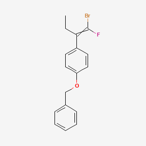 1-(Benzyloxy)-4-(1-bromo-1-fluorobut-1-en-2-yl)benzene