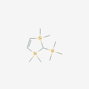 molecular formula C10H24Si3 B12531684 1,1,3,3-Tetramethyl-2-(trimethylsilyl)-2,3-dihydro-1H-1,3-disilole CAS No. 653603-32-8