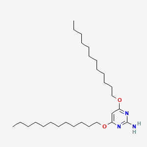 4,6-Didodecoxypyrimidin-2-amine