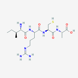 molecular formula C18H35N7O5S B12531695 L-Isoleucyl-N~5~-(diaminomethylidene)-L-ornithyl-L-cysteinyl-L-alanine CAS No. 798541-00-1