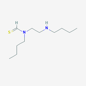 molecular formula C11H24N2S B12531699 N-Butyl-N-[2-(butylamino)ethyl]methanethioamide CAS No. 666834-94-2