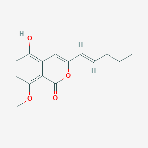 molecular formula C15H16O4 B1253171 5-羟基-8-甲氧基-3-[(E)-1-戊烯基]异香豆素 