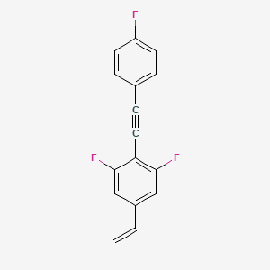 5-Ethenyl-1,3-difluoro-2-[(4-fluorophenyl)ethynyl]benzene