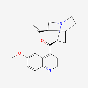 molecular formula C20H22N2O2 B1253173 [(2S,5R)-5-ethenyl-1-azabicyclo[2.2.2]octan-2-yl]-(6-methoxyquinolin-4-yl)methanone 
