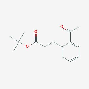 molecular formula C15H20O3 B12531735 tert-Butyl 3-(2-acetylphenyl)propanoate CAS No. 820963-22-2