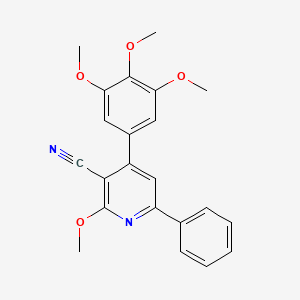 2-Methoxy-6-phenyl-4-(3,4,5-trimethoxyphenyl)pyridine-3-carbonitrile