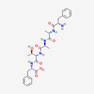 molecular formula C28H37N5O7 B12531765 L-Phenylalanyl-L-alanyl-L-alanyl-L-threonyl-L-phenylalanine CAS No. 651355-19-0