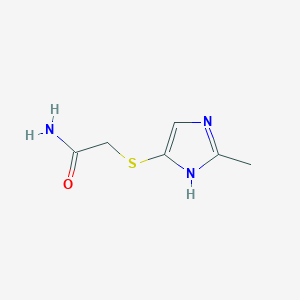 2-[(2-Methyl-1H-imidazol-4-yl)sulfanyl]acetamide