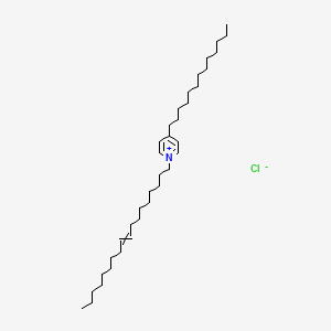 molecular formula C36H66ClN B12531776 1-(Octadec-9-en-1-yl)-4-tridecylpyridin-1-ium chloride CAS No. 681441-66-7