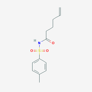 molecular formula C13H17NO3S B12531799 N-(p-Tolylsulfonyl)hex-5-en-amide 