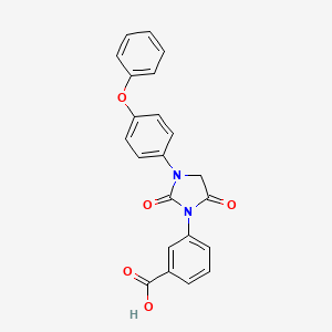 Benzoic acid, 3-[2,5-dioxo-3-(4-phenoxyphenyl)-1-imidazolidinyl]-