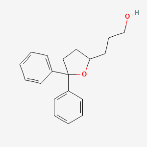 3-(5,5-Diphenyloxolan-2-YL)propan-1-OL