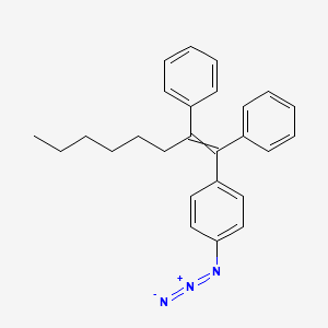 1,1'-[1-(4-Azidophenyl)oct-1-ene-1,2-diyl]dibenzene