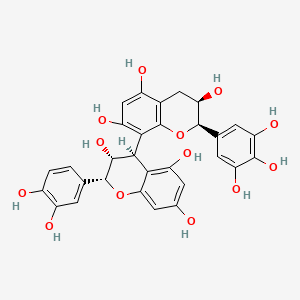 molecular formula C30H26O13 B1253187 (-)-表儿茶素-(4β→8)-(-)-表没食子儿茶素 