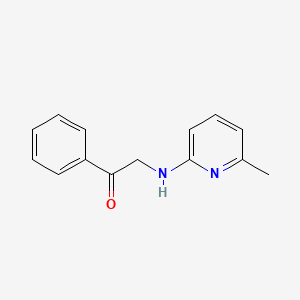 molecular formula C14H14N2O B12531871 2-[(6-Methyl-2-pyridinyl)amino]-1-phenylethanone 