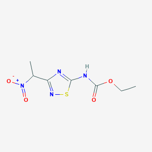 Ethyl [3-(1-nitroethyl)-1,2,4-thiadiazol-5-yl]carbamate