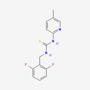 N-[(2,6-Difluorophenyl)methyl]-N'-(5-methylpyridin-2-yl)thiourea