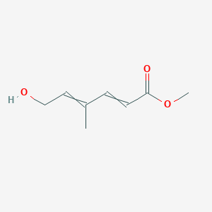 molecular formula C8H12O3 B12531902 Methyl 6-hydroxy-4-methylhexa-2,4-dienoate CAS No. 651712-14-0