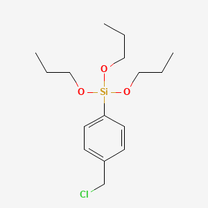 [4-(Chloromethyl)phenyl](tripropoxy)silane