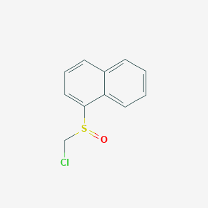 molecular formula C11H9ClOS B12531934 Naphthalene, 1-[(chloromethyl)sulfinyl]- CAS No. 653602-03-0