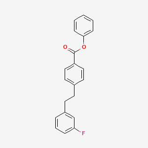 molecular formula C21H17FO2 B12531952 Phenyl 4-[2-(3-fluorophenyl)ethyl]benzoate CAS No. 141896-50-6