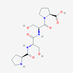 molecular formula C16H26N4O7 B12531958 L-Prolyl-L-seryl-L-seryl-L-proline CAS No. 680987-84-2