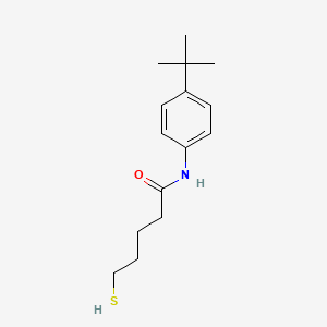 molecular formula C15H23NOS B12531964 N-(4-Tert-butylphenyl)-5-sulfanylpentanamide CAS No. 670233-83-7