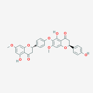 molecular formula C32H26O10 B1253197 7,7''-Di-O-methyltetrahydrohinokiflavone 