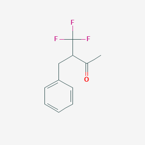 molecular formula C11H11F3O B12531996 3-(Trifluoromethyl)-4-phenylbutan-2-one 