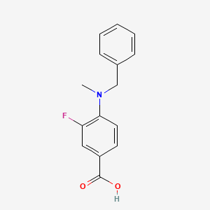 molecular formula C15H14FNO2 B12532002 4-[Benzyl(methyl)amino]-3-fluorobenzoic acid CAS No. 675818-57-2