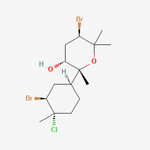 molecular formula C15H25Br2ClO2 B1253201 Caespitol CAS No. 50656-64-9