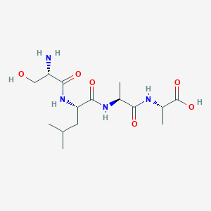 molecular formula C15H28N4O6 B12532010 L-Seryl-L-leucyl-L-alanyl-L-alanine CAS No. 798541-14-7