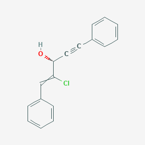 (3R)-2-Chloro-1,5-diphenylpent-1-en-4-yn-3-ol