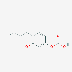 3-tert-Butyl-5-(carboxyoxy)-6-methyl-2-(3-methylbutyl)phenolate