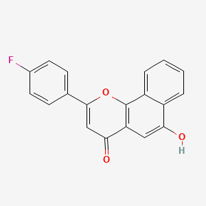 2-(4-Fluorophenyl)-6-hydroxy-4H-naphtho[1,2-b]pyran-4-one