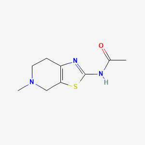 molecular formula C9H13N3OS B12532071 N-(5-methyl-6,7-dihydro-4H-thiazolo[5,4-c]pyridin-2-yl)acetamide 