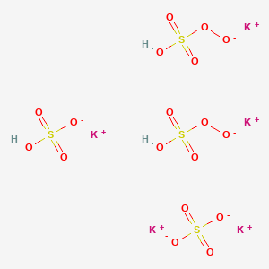 molecular formula H3K5O18S4 B1253208 Pentapotassium;hydrogen sulfate;oxido hydrogen sulfate;sulfate CAS No. 70693-62-8
