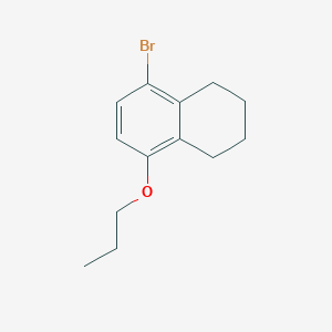 molecular formula C13H17BrO B12532081 5-Bromo-8-propoxy-1,2,3,4-tetrahydronaphthalene CAS No. 820238-20-8