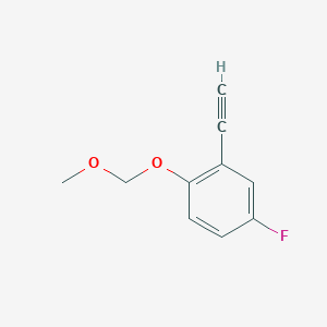 molecular formula C10H9FO2 B12532084 2-Ethynyl-4-fluoro-1-(methoxymethoxy)benzene CAS No. 694490-79-4