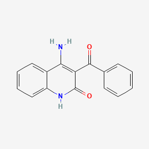 molecular formula C16H12N2O2 B12532091 4-amino-3-benzoyl-1H-quinolin-2-one CAS No. 834889-19-9