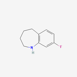 molecular formula C10H12FN B12532097 8-fluoro-2,3,4,5-tetrahydro-1H-benzo[b]azepine 