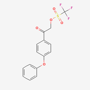 2-Oxo-2-(4-phenoxyphenyl)ethyl trifluoromethanesulfonate