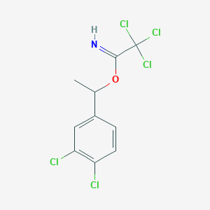 molecular formula C10H8Cl5NO B12532127 1-(3,4-Dichlorophenyl)ethyl 2,2,2-trichloroethanimidate CAS No. 820260-69-3