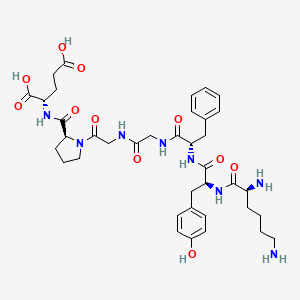 L-Lysyl-L-tyrosyl-L-phenylalanylglycylglycyl-L-prolyl-L-glutamic acid