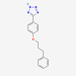 molecular formula C16H16N4O B12532154 5-[4-(3-phenylpropoxy)phenyl]-2H-tetrazole CAS No. 651769-76-5