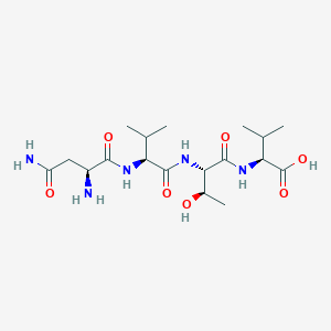 molecular formula C18H33N5O7 B12532171 H-Asn-Val-Thr-Val-OH CAS No. 661491-81-2