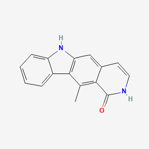 molecular formula C16H12N2O B12532173 11-Methyl-2,6-dihydro-1H-pyrido[4,3-b]carbazole-1-one CAS No. 671802-48-5